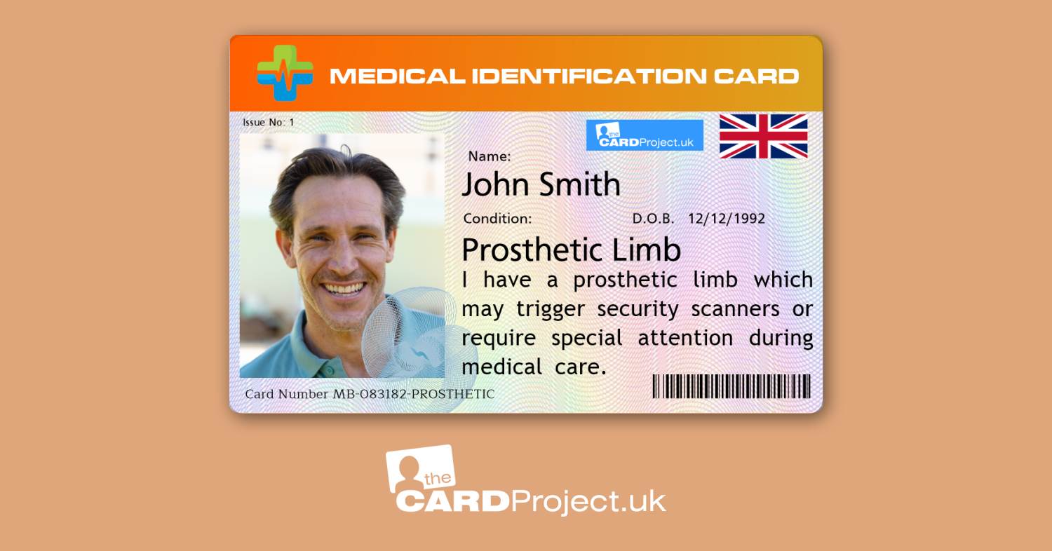 Prosthetic Limb Premium Card (FRONT)